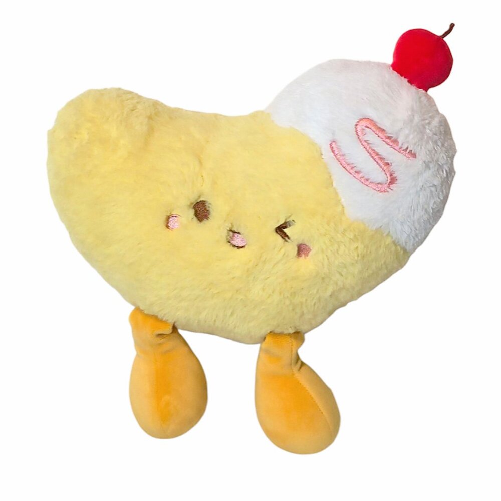 Miniso Banana Split Cherry on Top Stuffed Plush Toy 10"